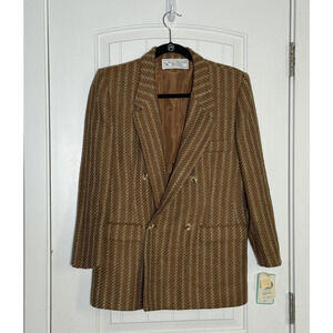 NEW Evan Picone Petites 100% Wool Women's Size 10 Double Breasted Blazer